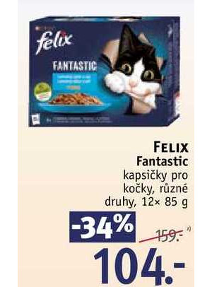 ARCHIV FELIX Fantastic kapsičky pro kočky různé druhy 12x 85 g v