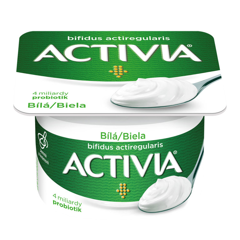 bílá activia
