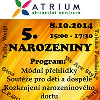 Páté narozeniny OC Atrium