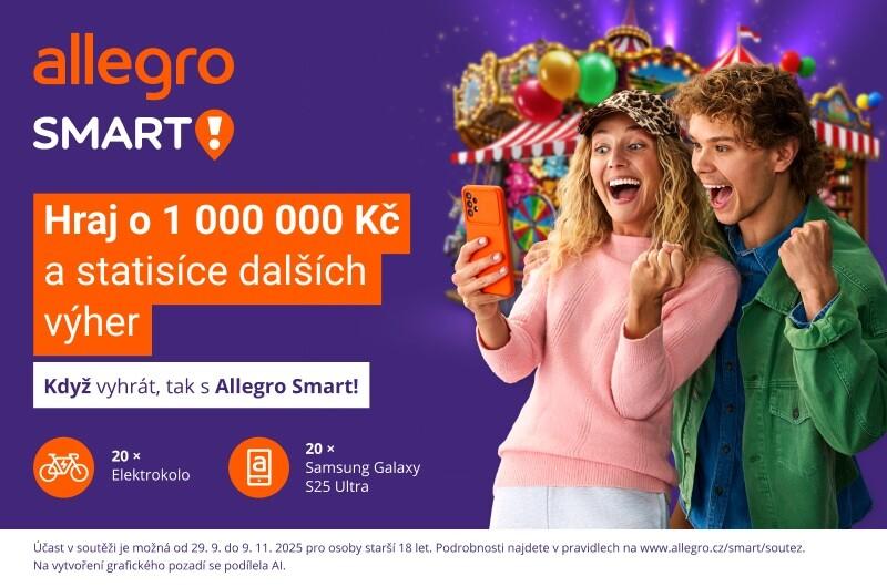 Program Allegro Smart! slaví narozeniny soutěží o 1 milion korun a stovky tisíc cen