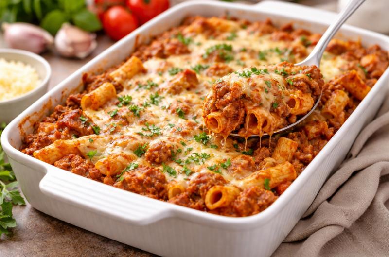 Zapečené těstoviny s mletým masem: Jednoduchý recept, který zvládne každý