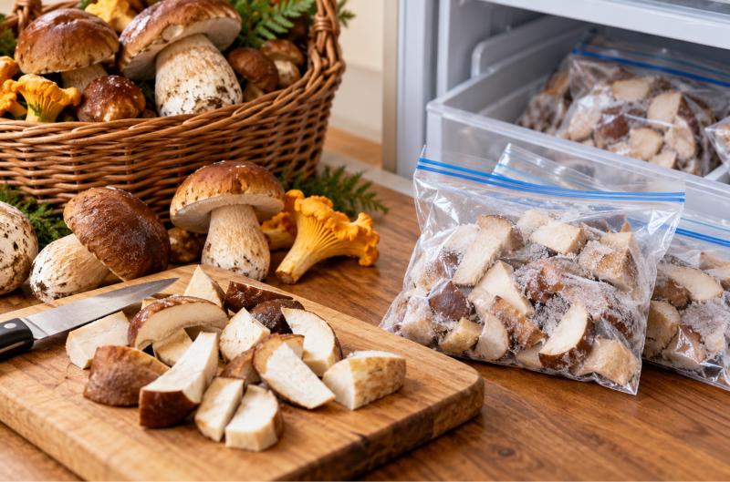 Dáváte čerstvé houby rovnou do mrazáku? Jeden krok před zamrazením pomůže zachovat jejich kvalitu