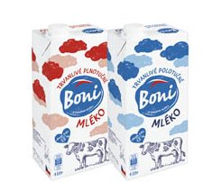 Boni mléko trvanlivé polotučné 1l Boni mléko trvanlivé polotučné 1l