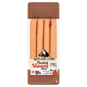Kostelecké uzeniny Poctivé vídeňské párky 180 g Kostelecké uzeniny Poctivé vídeňské párky 180 g