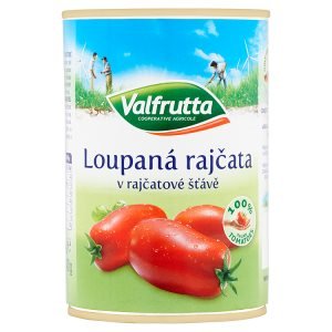 Valfrutta Loupaná rajčata v rajčatové šťávě 400g Valfrutta Loupaná rajčata v rajčatové šťávě 400g