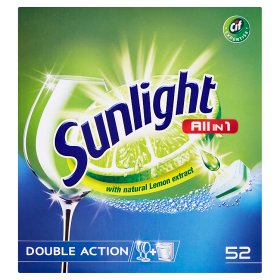 Sunlight Tablety do myčky nádobí 52 ks, vybrané druhy Sunlight Tablety do myčky nádobí 52 ks, vybrané druhy