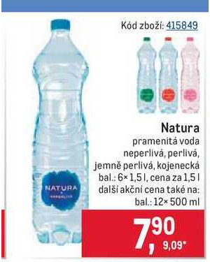 Natura pramenitá voda 1,5l v akci | AkcniCeny.cz