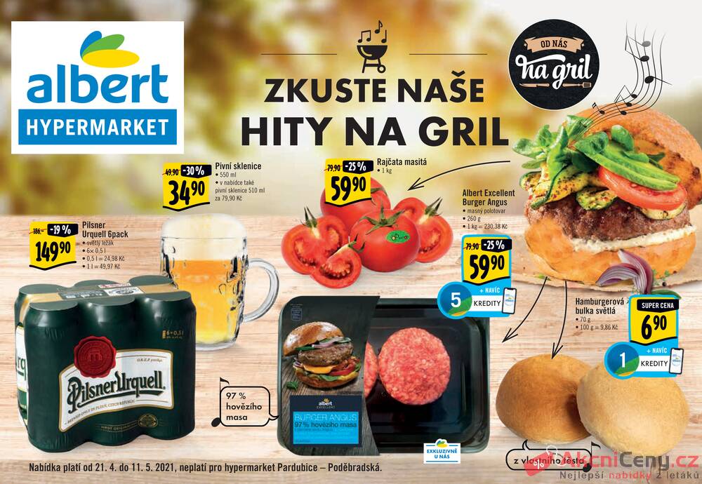 Leták Albert - Albert Hypermarket katalog Gril od 21.4. do 11.5.2021 - strana 1 Leták Albert - Albert Hypermarket katalog Gril od 21.4. do 11.5.2021 - strana 1