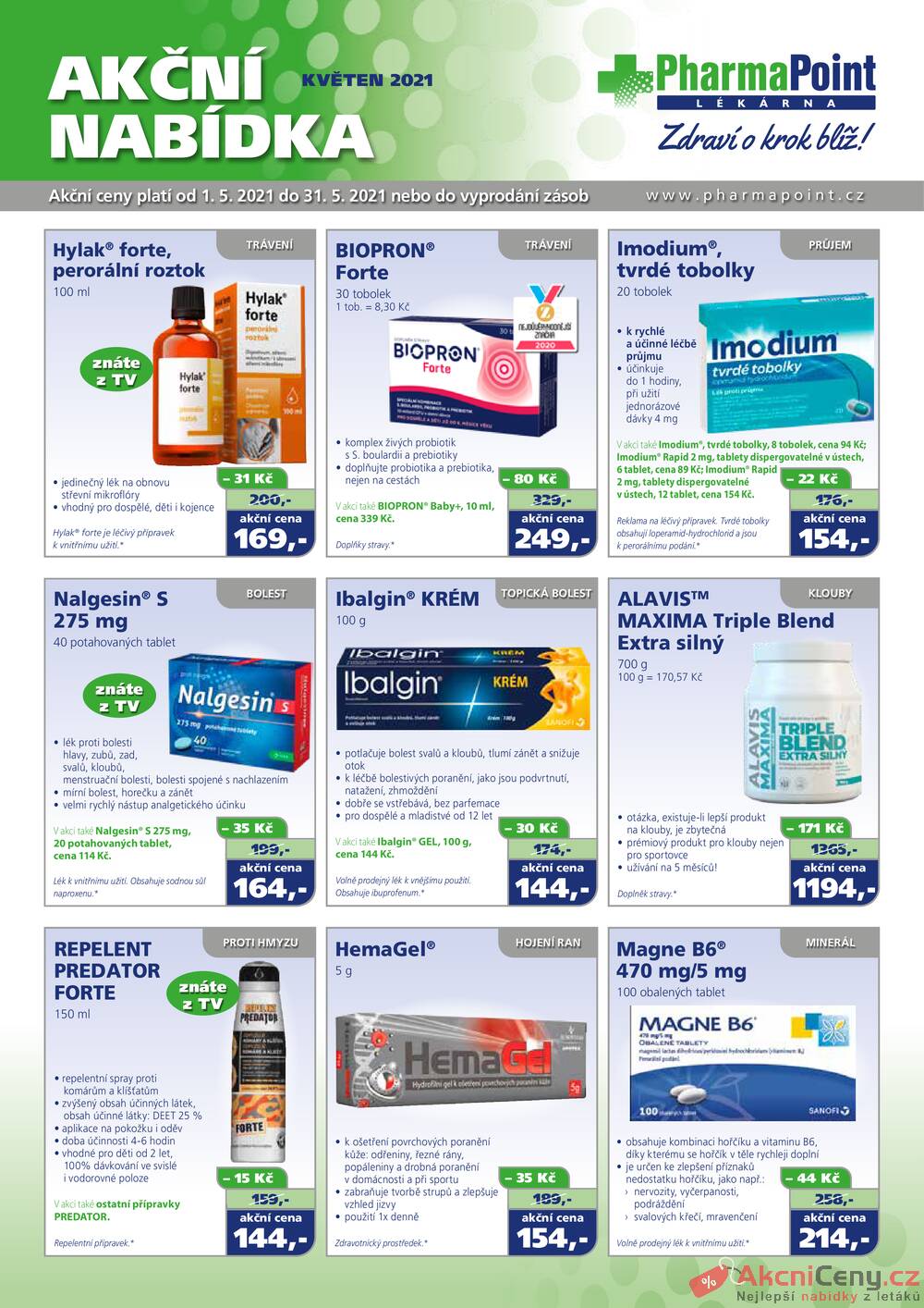 Leták PharmaPoint - Pharma Point od 1.5. do 31.5.2021 - strana 1 Leták PharmaPoint - Pharma Point od 1.5. do 31.5.2021 - strana 1