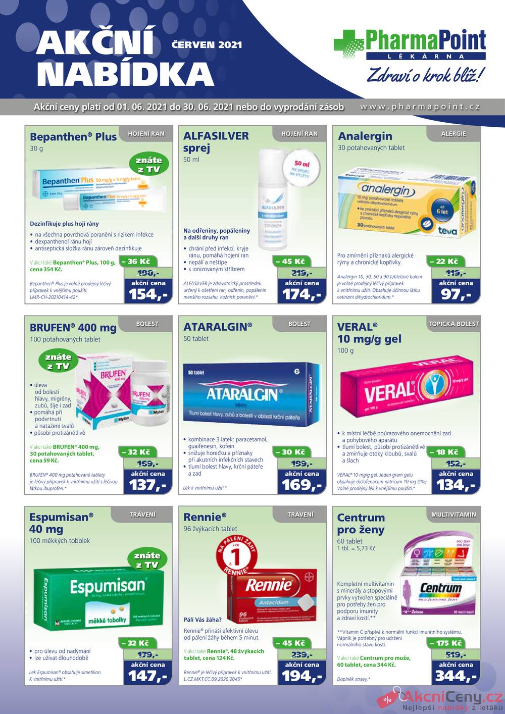 Leták PharmaPoint - Pharma Point typ A od 1.6. do 30.6.2021 - strana 1 Leták PharmaPoint - Pharma Point typ A od 1.6. do 30.6.2021 - strana 1