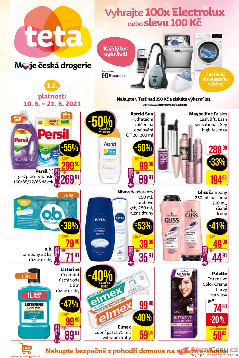 Leták Teta drogerie - Teta drogerie od 10.6. do 21.6.2021 - strana 1 Leták Teta drogerie - Teta drogerie od 10.6. do 21.6.2021 - strana 1