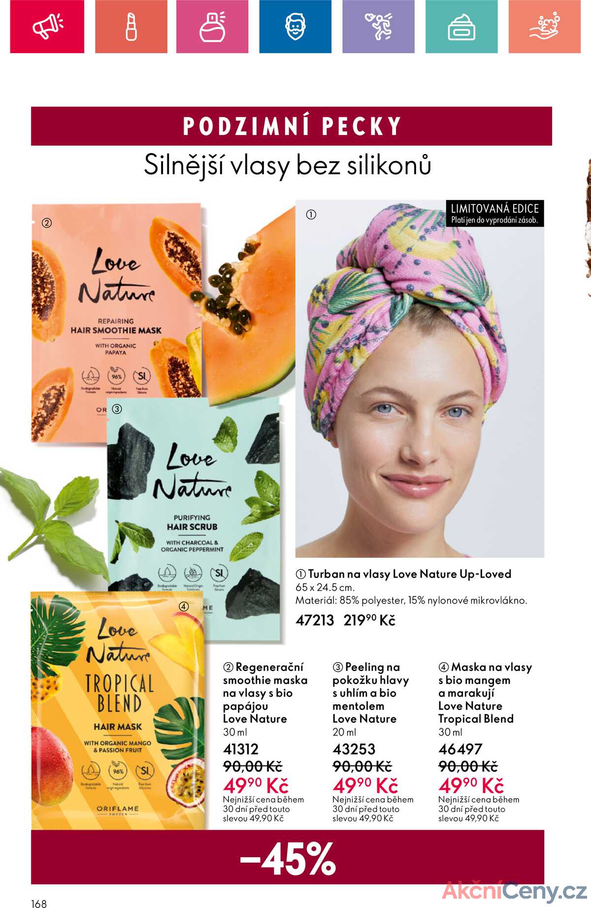 Leták Oriflame strana 168/182