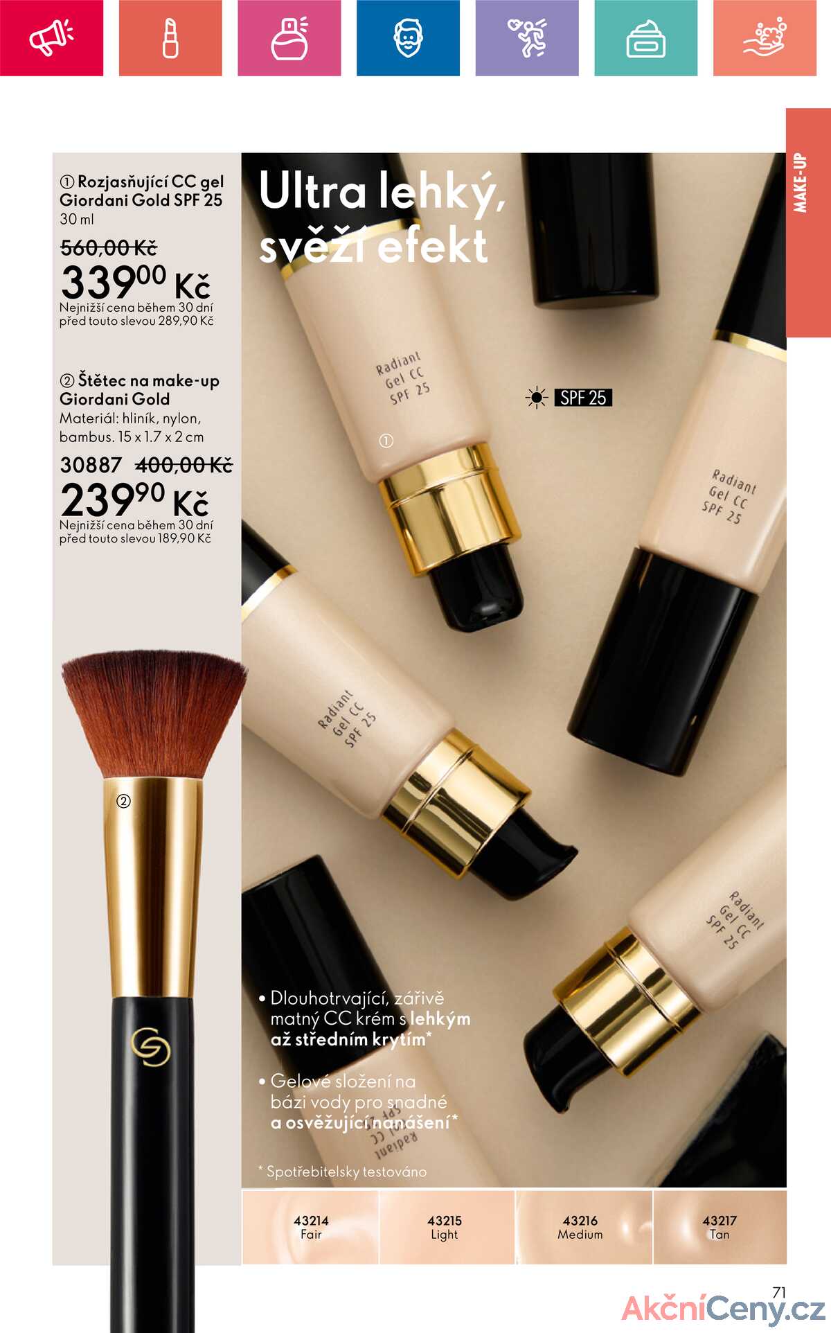 Leták Oriflame strana 71/182