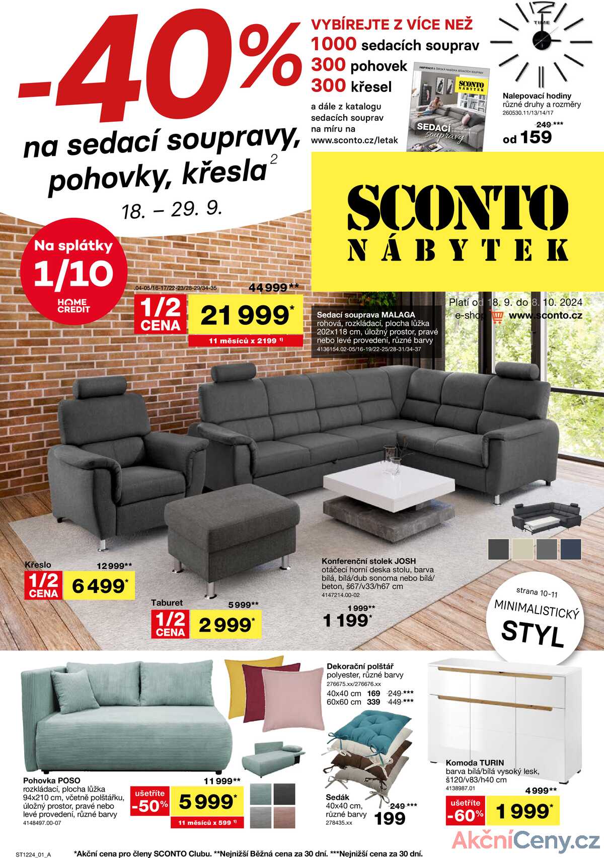 Leták SCONTO nábytek strana 1/24