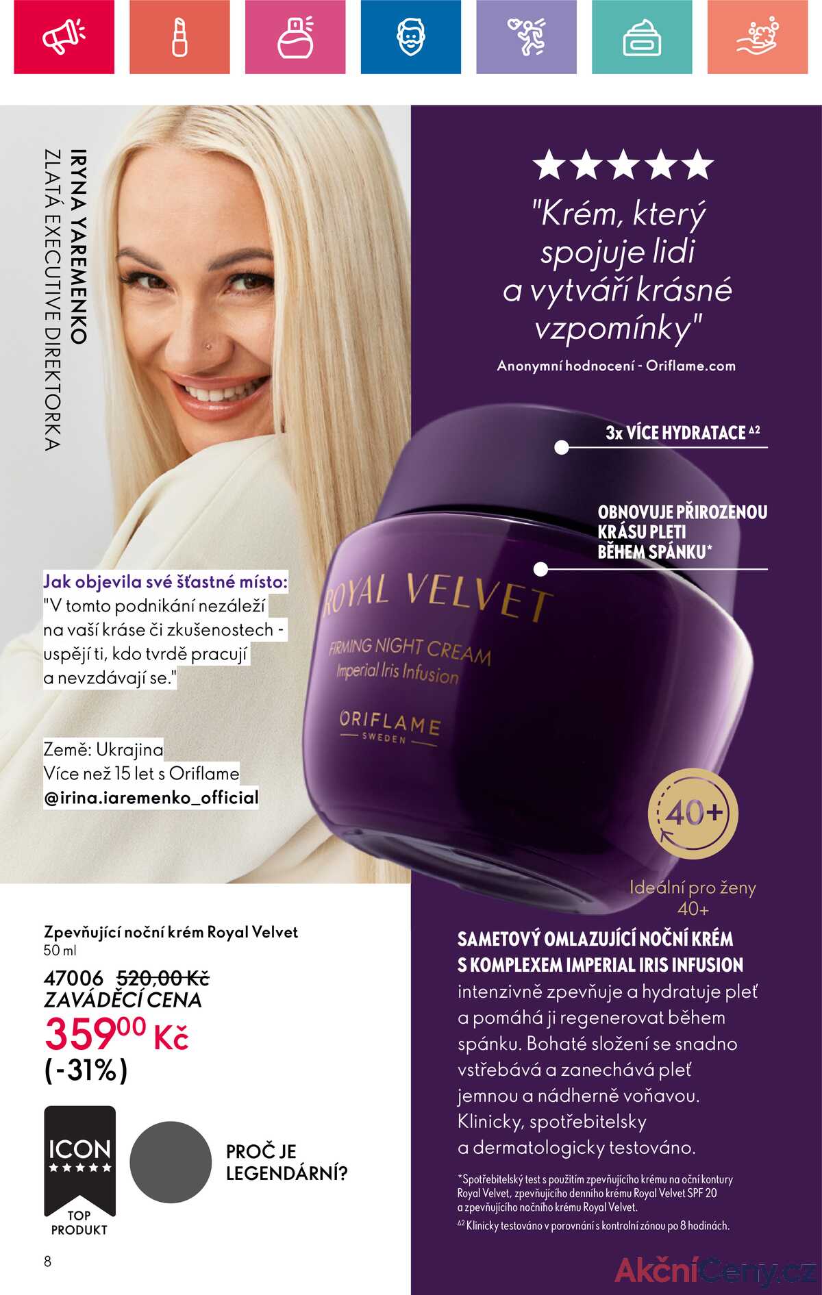 Leták Oriflame strana 8/180