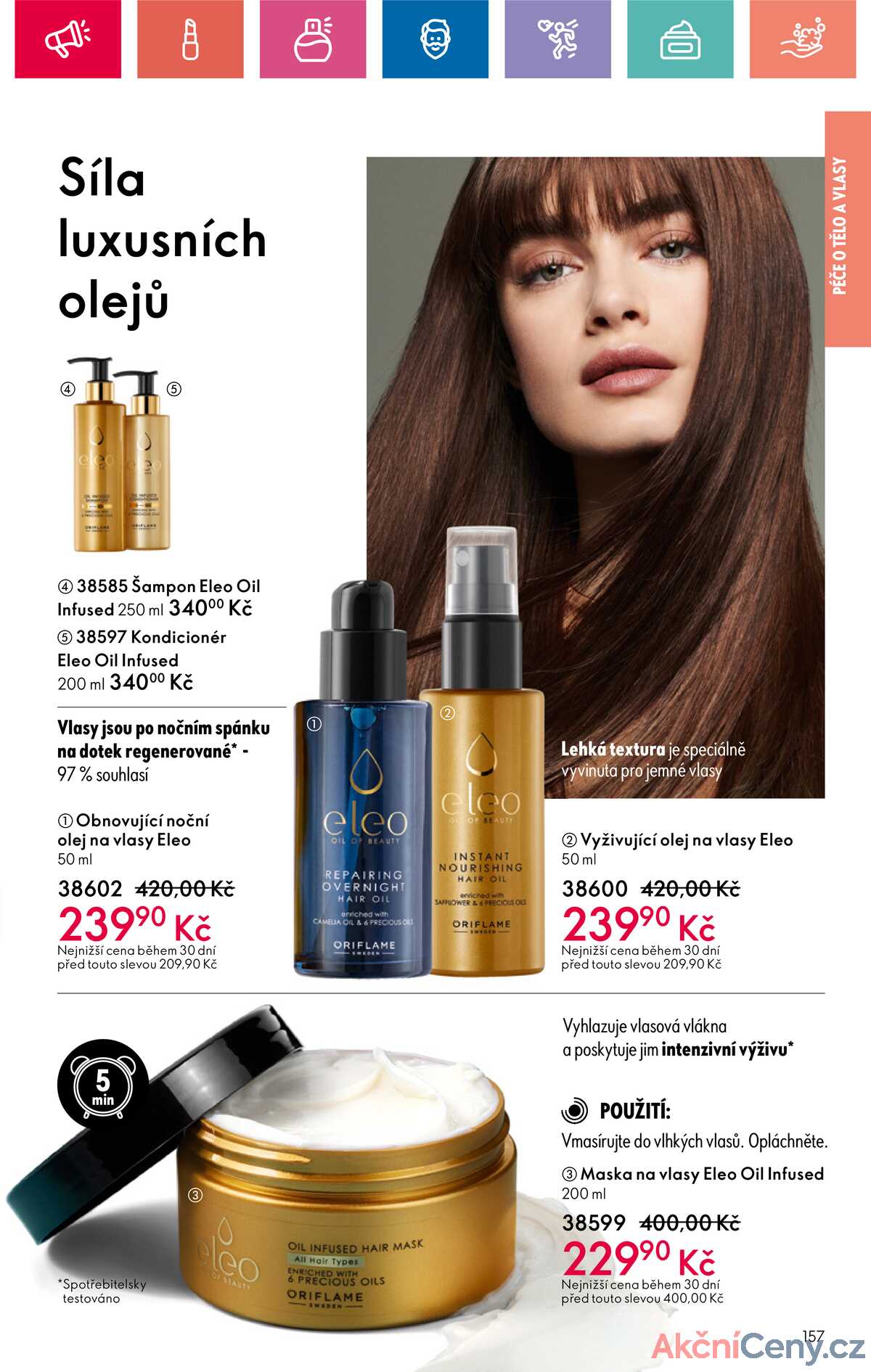 Leták Oriflame strana 157/180