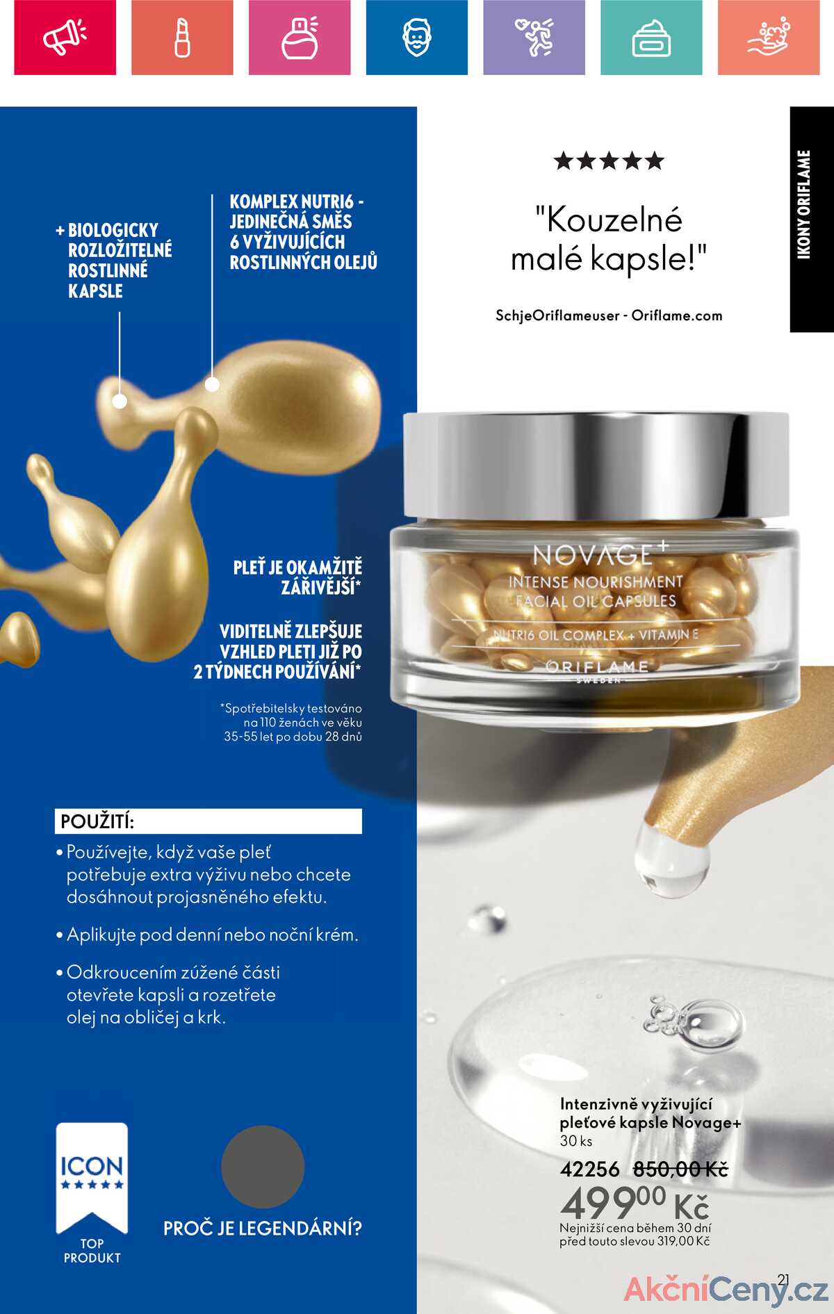 Leták Oriflame strana 21/180