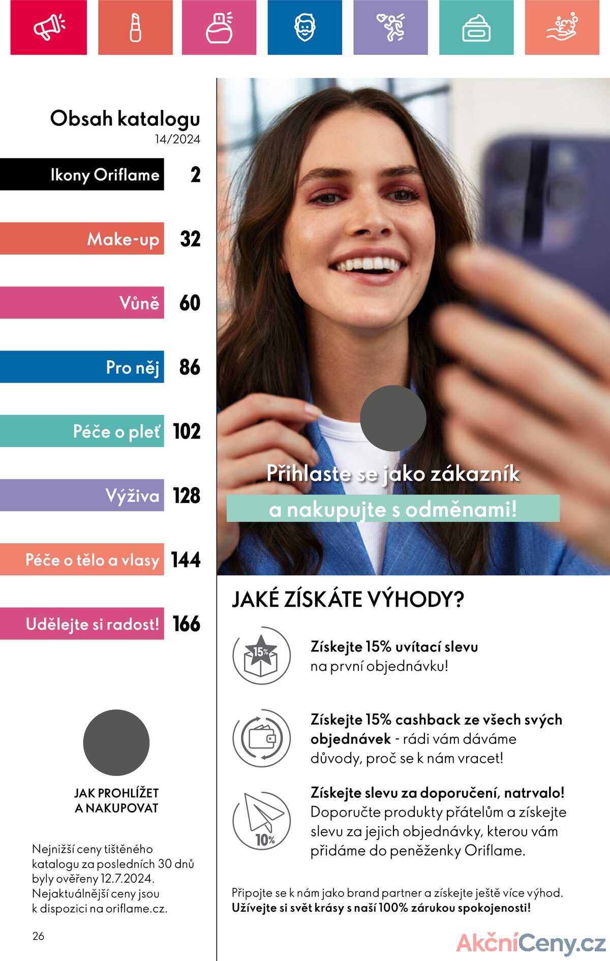 Leták Oriflame strana 26/180