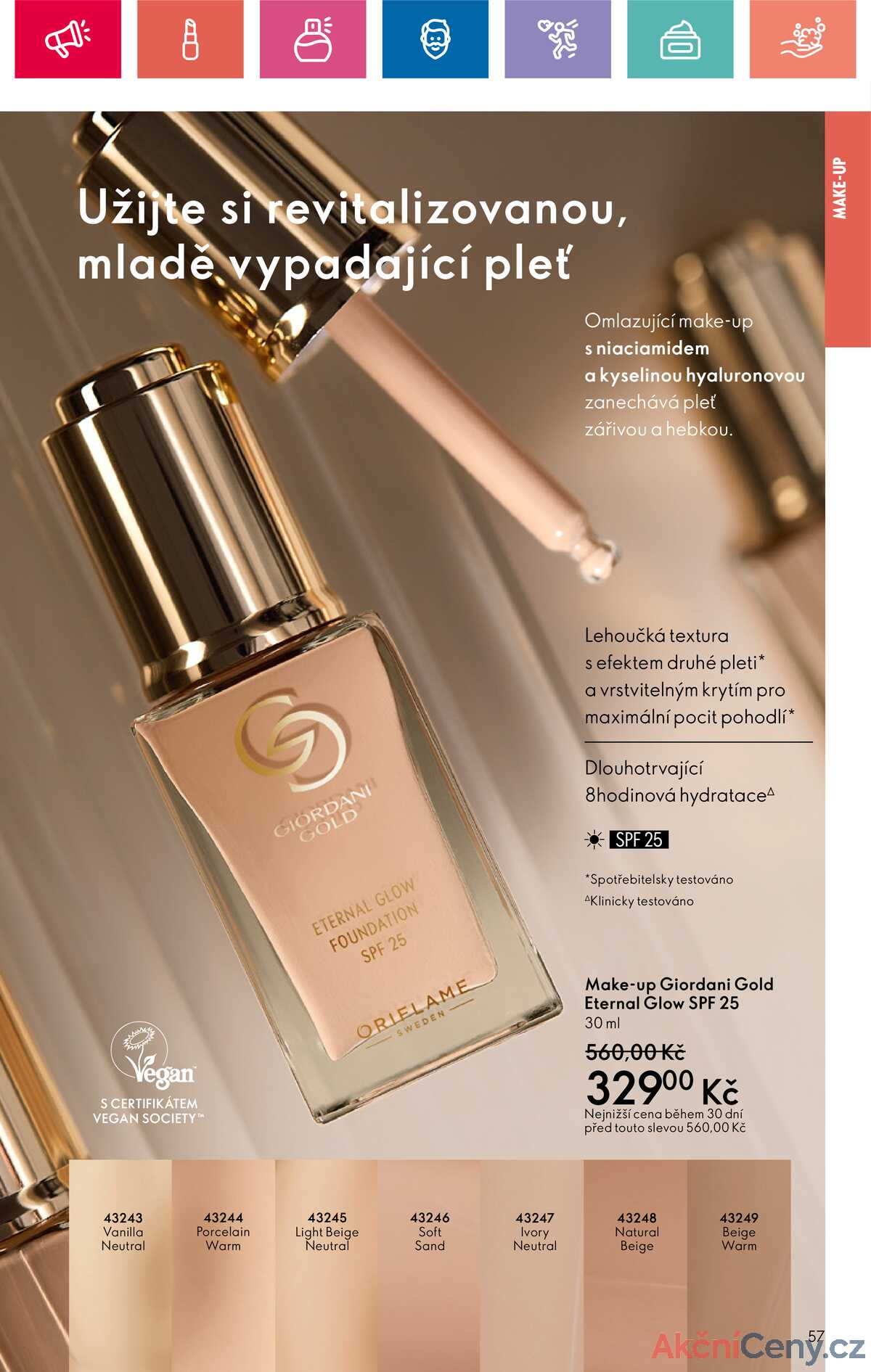 Leták Oriflame strana 57/180