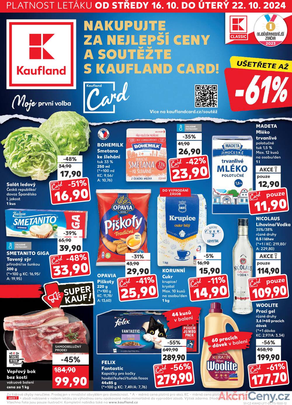 Leták Kaufland - Kaufland 16.10. - 22.10. - Kaufland - Třeboň - strana 1