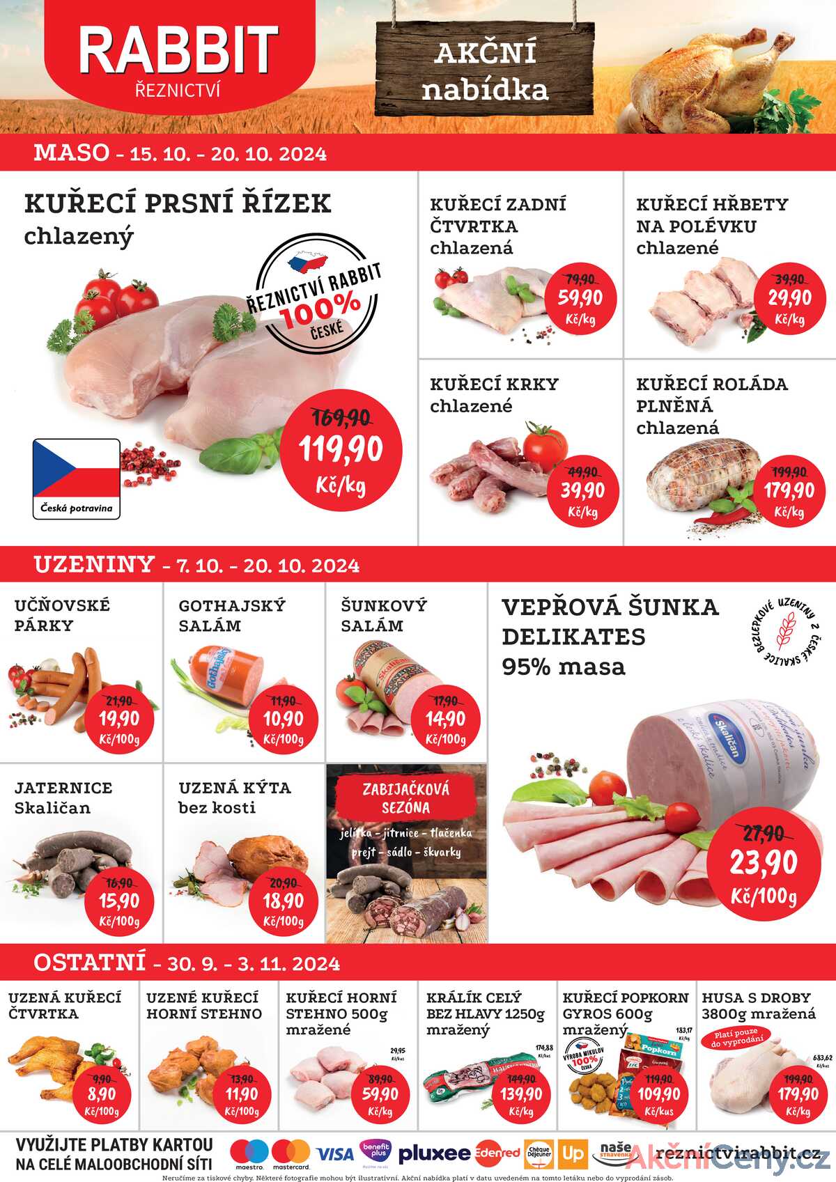 Leták RABBIT řeznictví strana 1/1