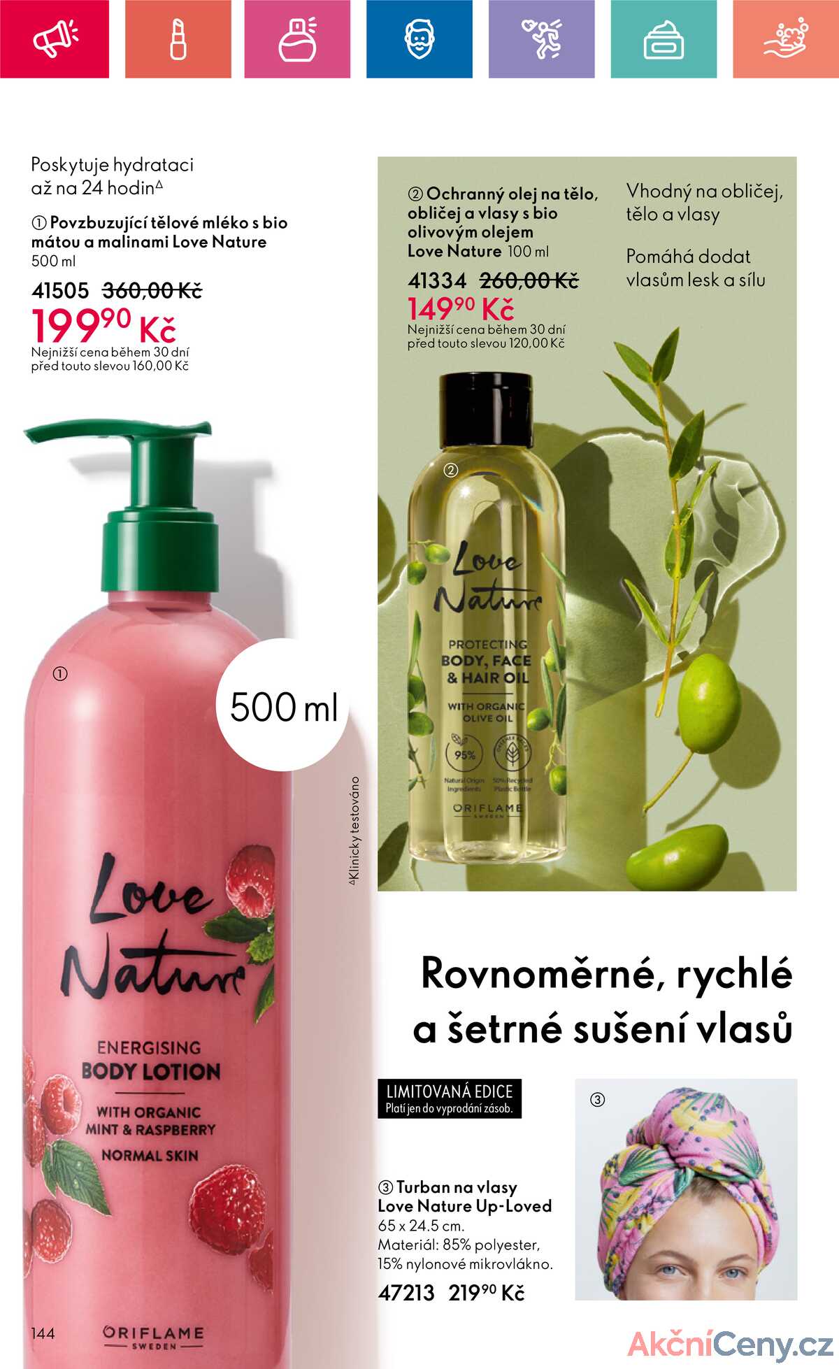 Leták Oriflame strana 144/180