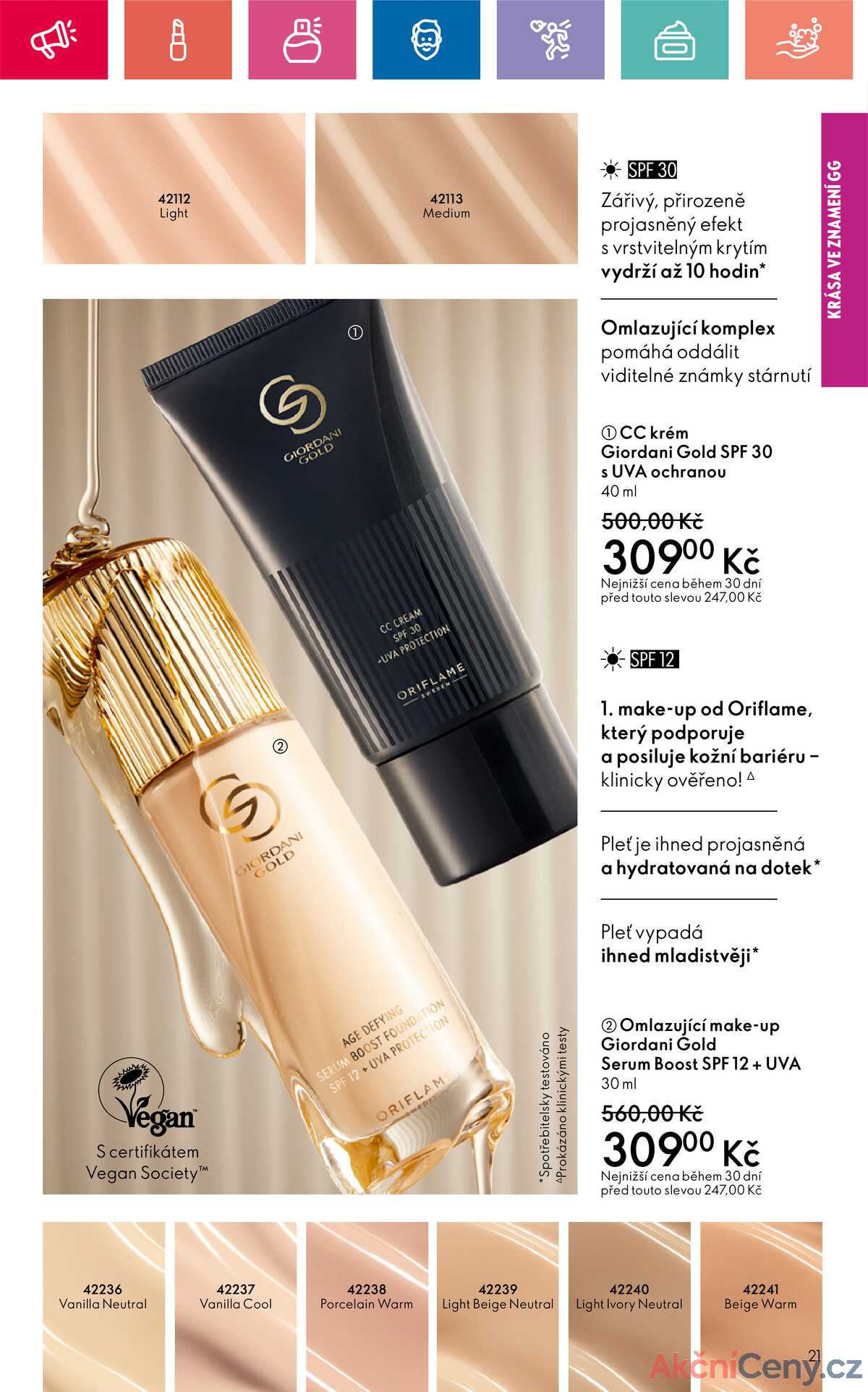 Leták Oriflame strana 21/180