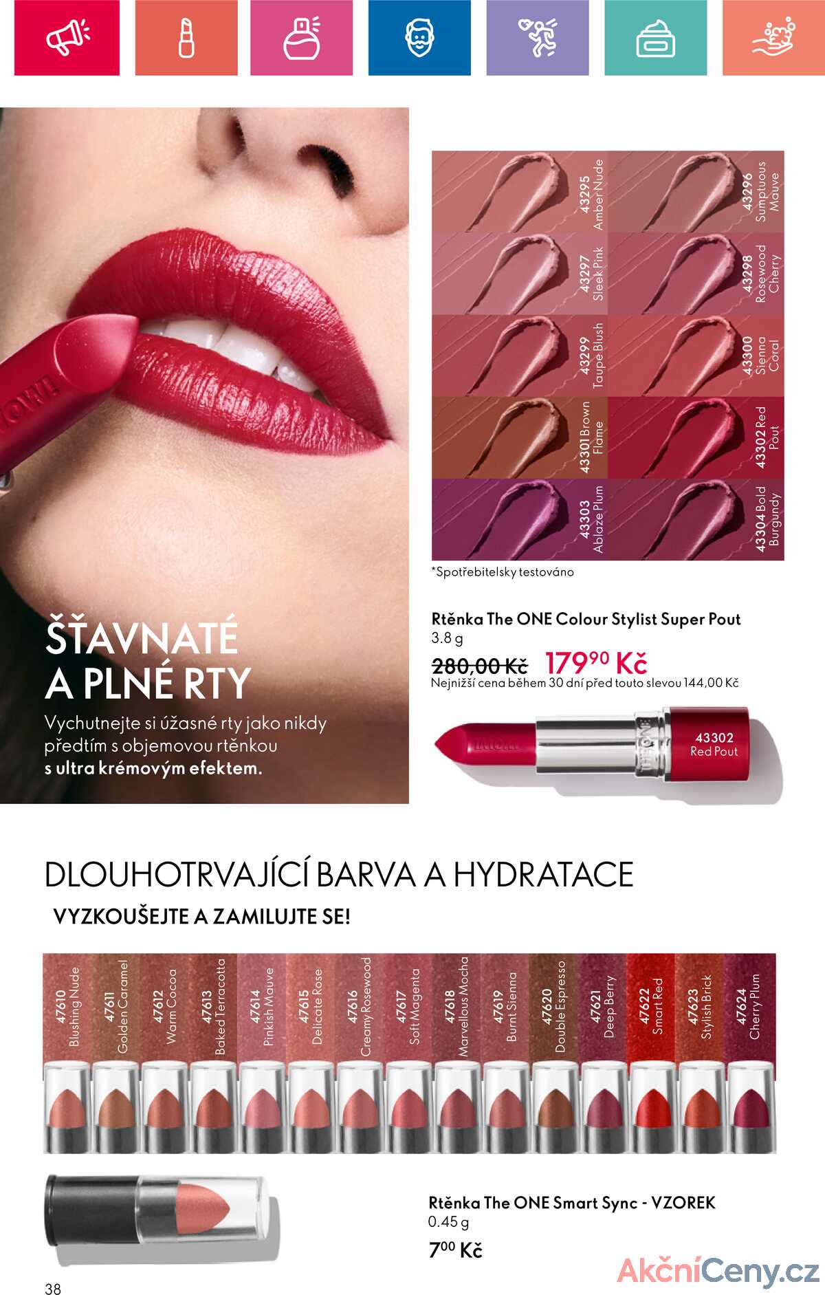 Leták Oriflame strana 38/180