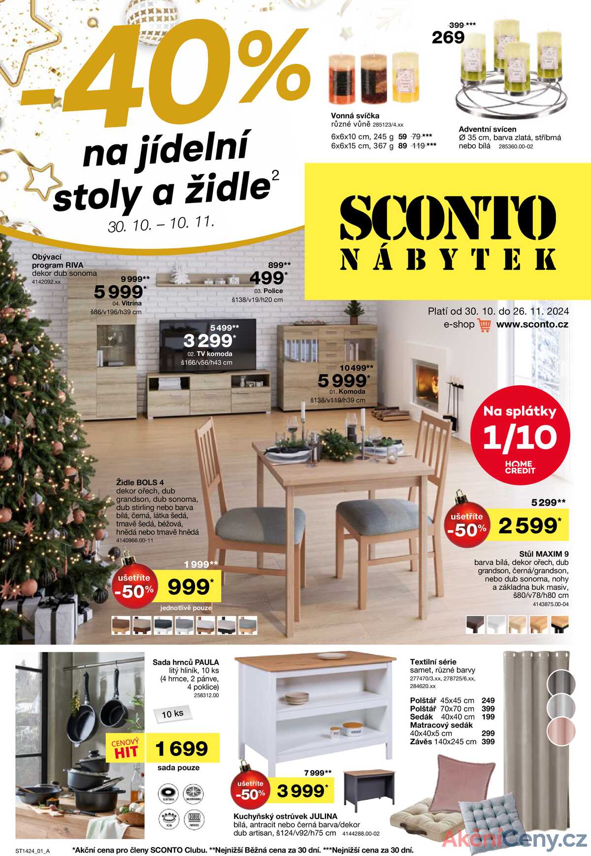 Leták SCONTO nábytek strana 1/24