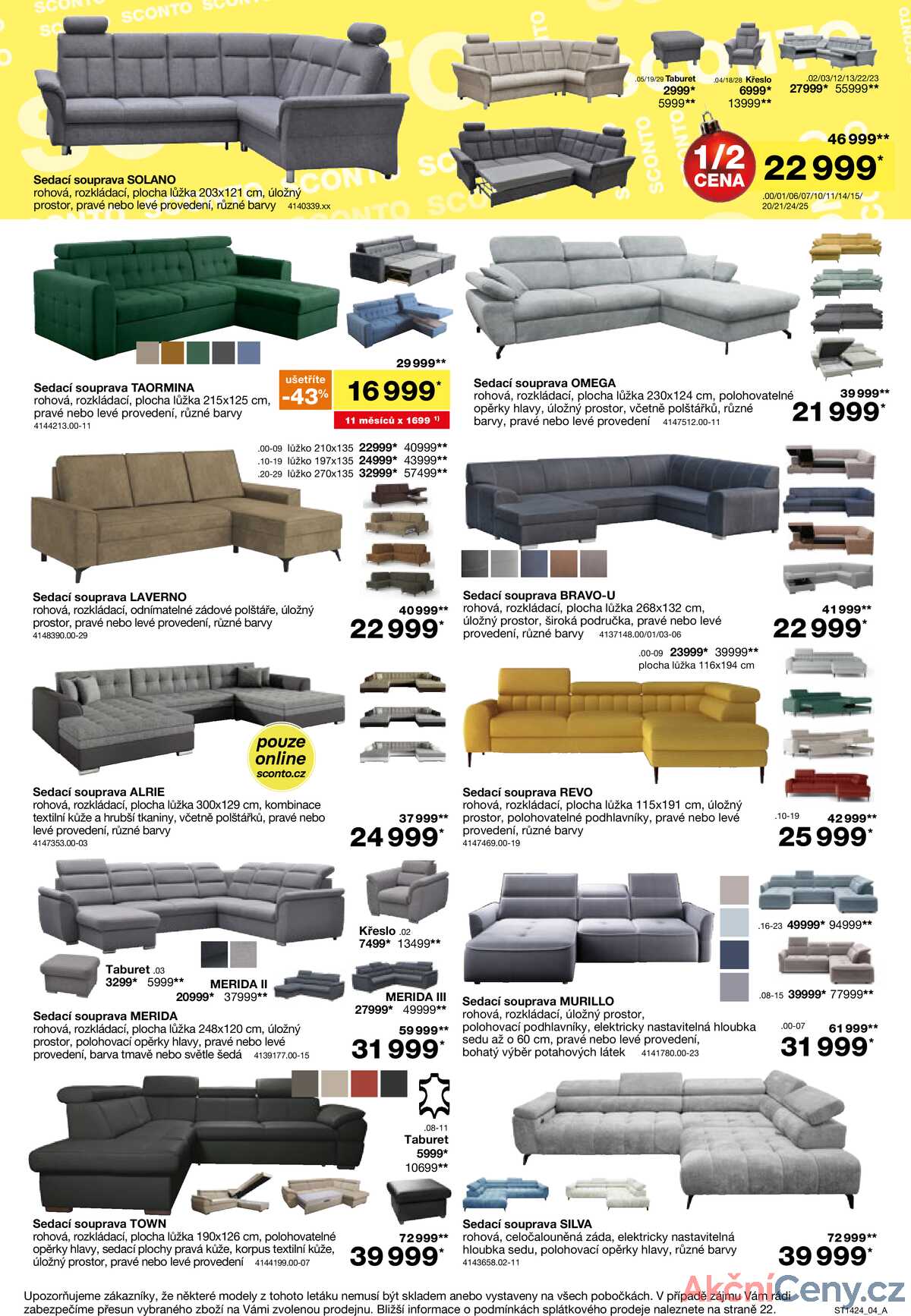 Leták SCONTO nábytek strana 4/24