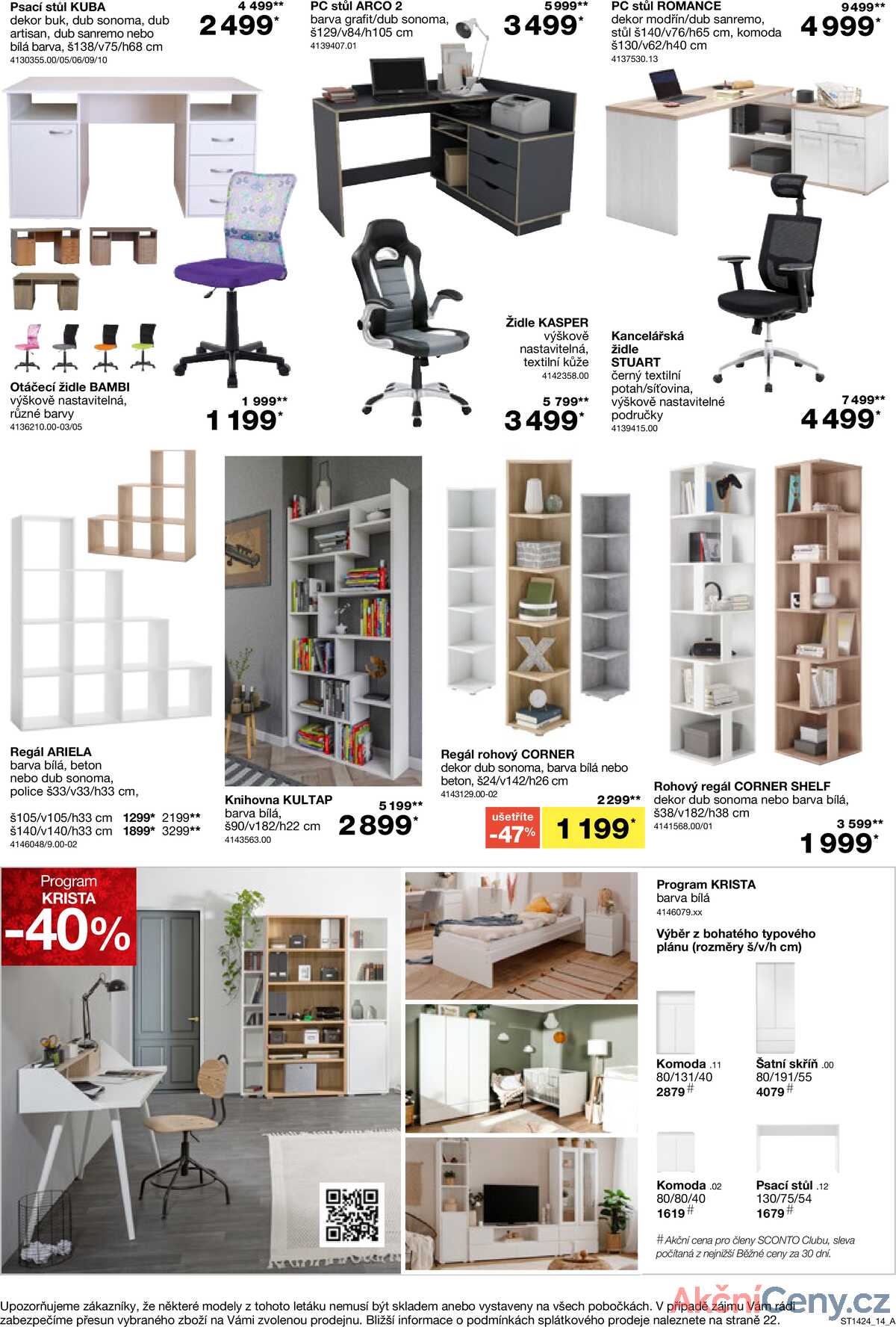 Leták SCONTO nábytek strana 14/24