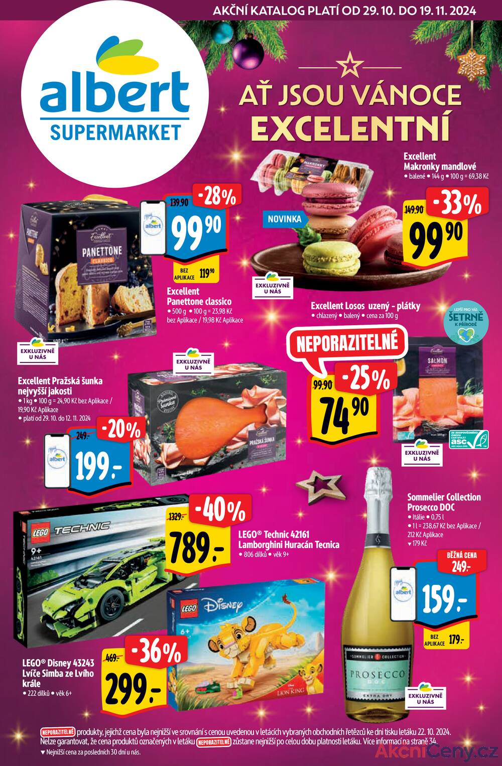 Leták Albert - Albert Supermarket katalog Vánoce od 29.10. do 19.11.2024 - strana 1