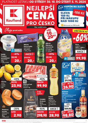 Leták Kaufland 30.10. - 5.11. - Kaufland - Šumperk