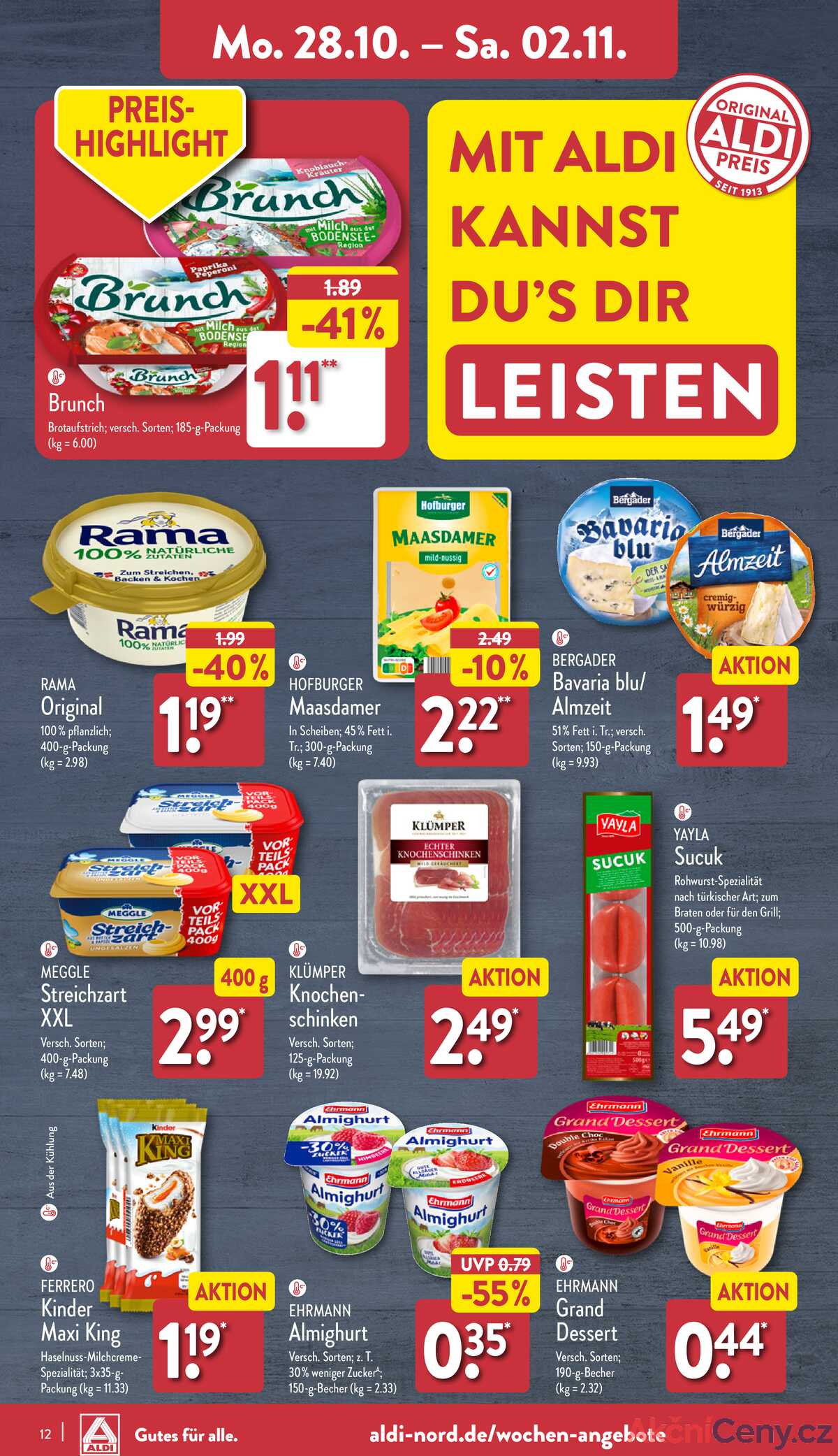 Leták Aldi Deutschland strana 12/50