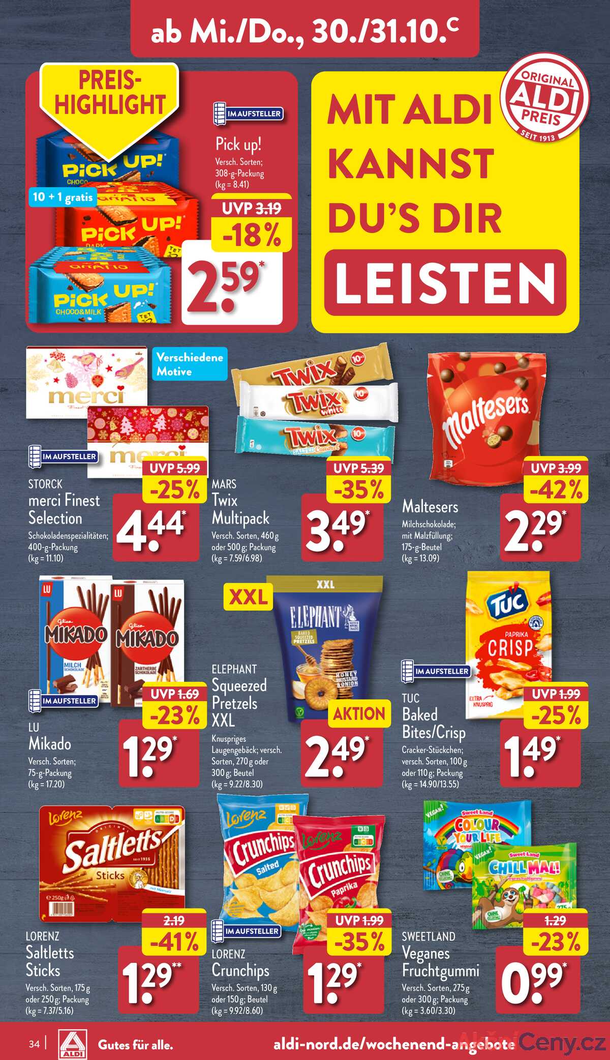 Leták Aldi Deutschland strana 34/50