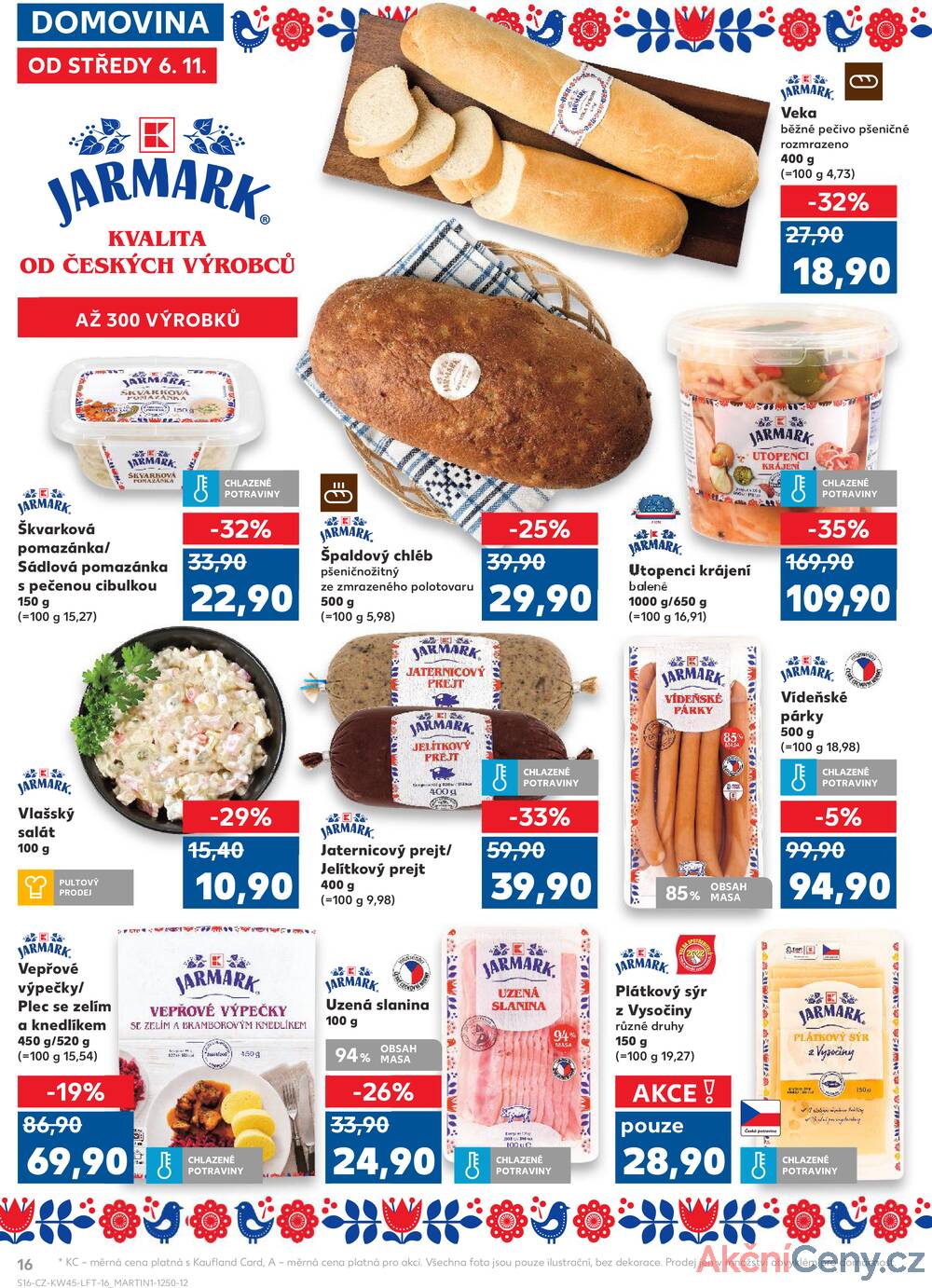 Leták Kaufland - Kaufland 6.11. - 12.11. - Kaufland - Tábor - strana 16