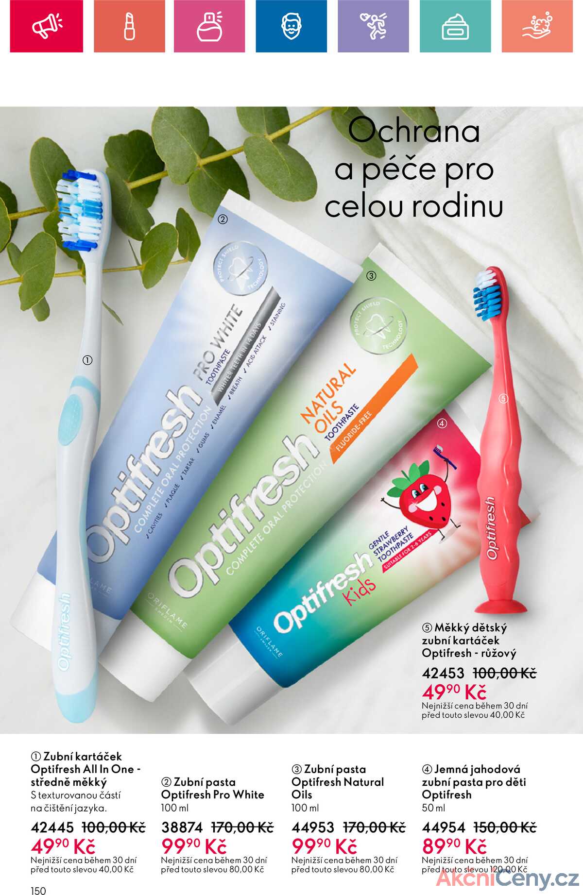 Leták Oriflame strana 150/180