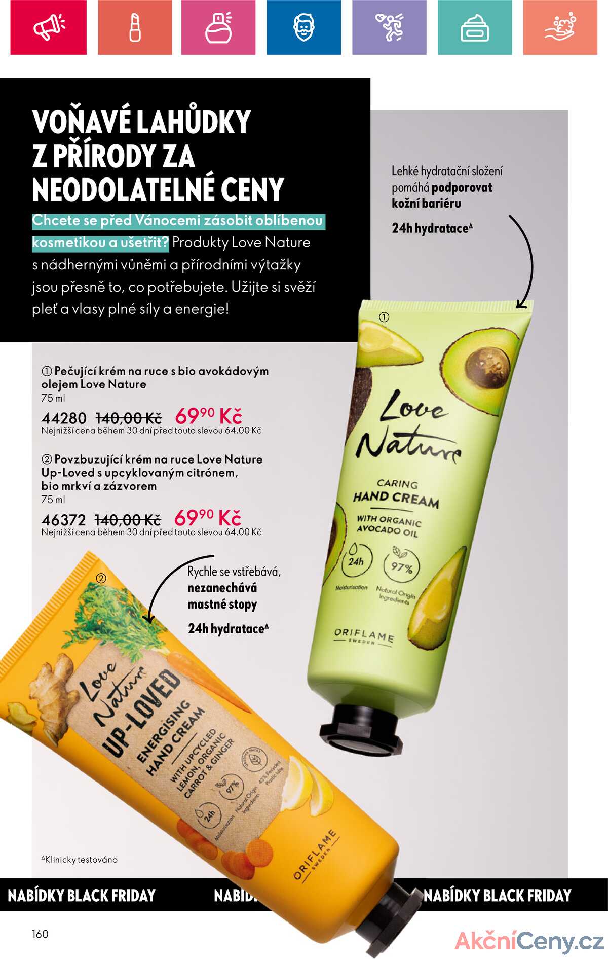 Leták Oriflame strana 160/180