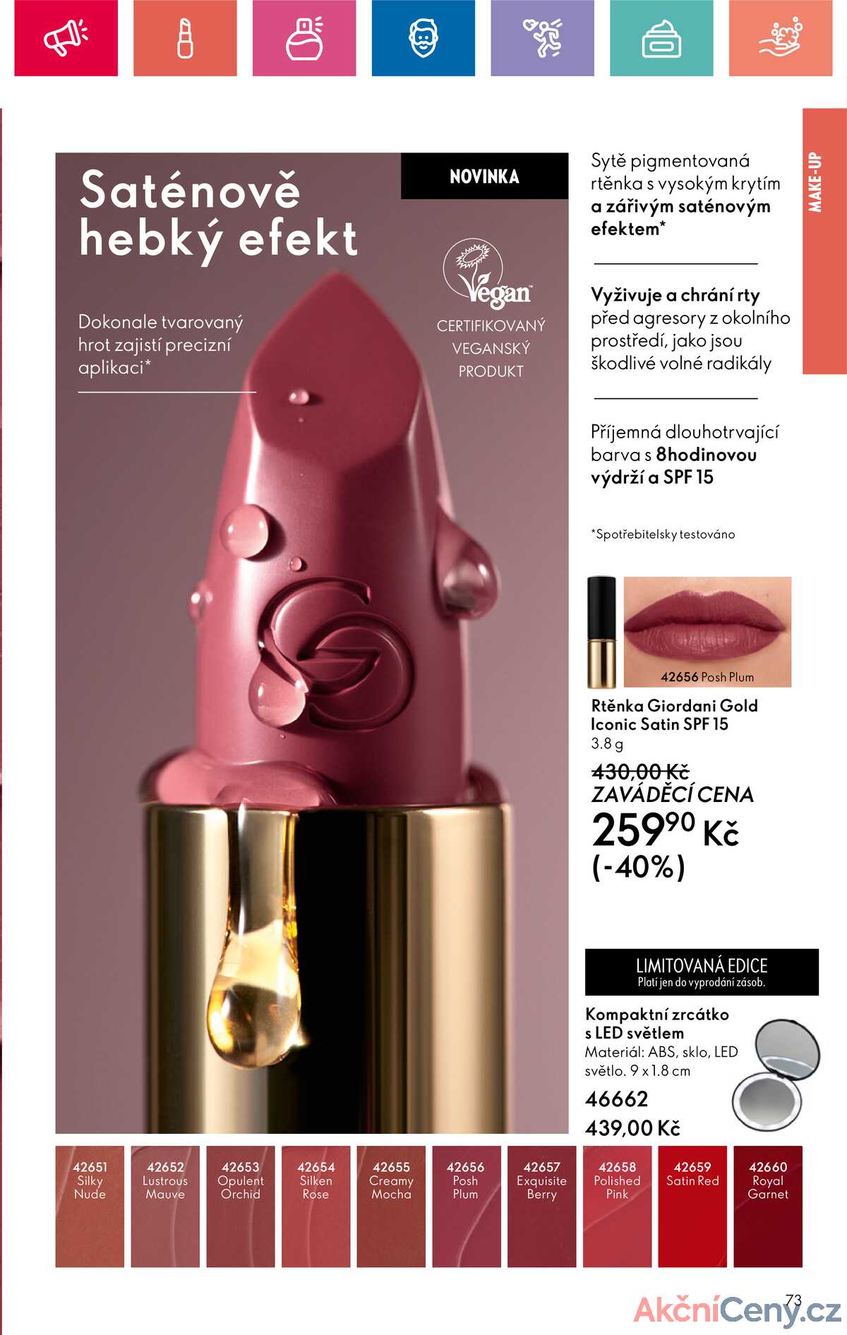 Leták Oriflame strana 73/180