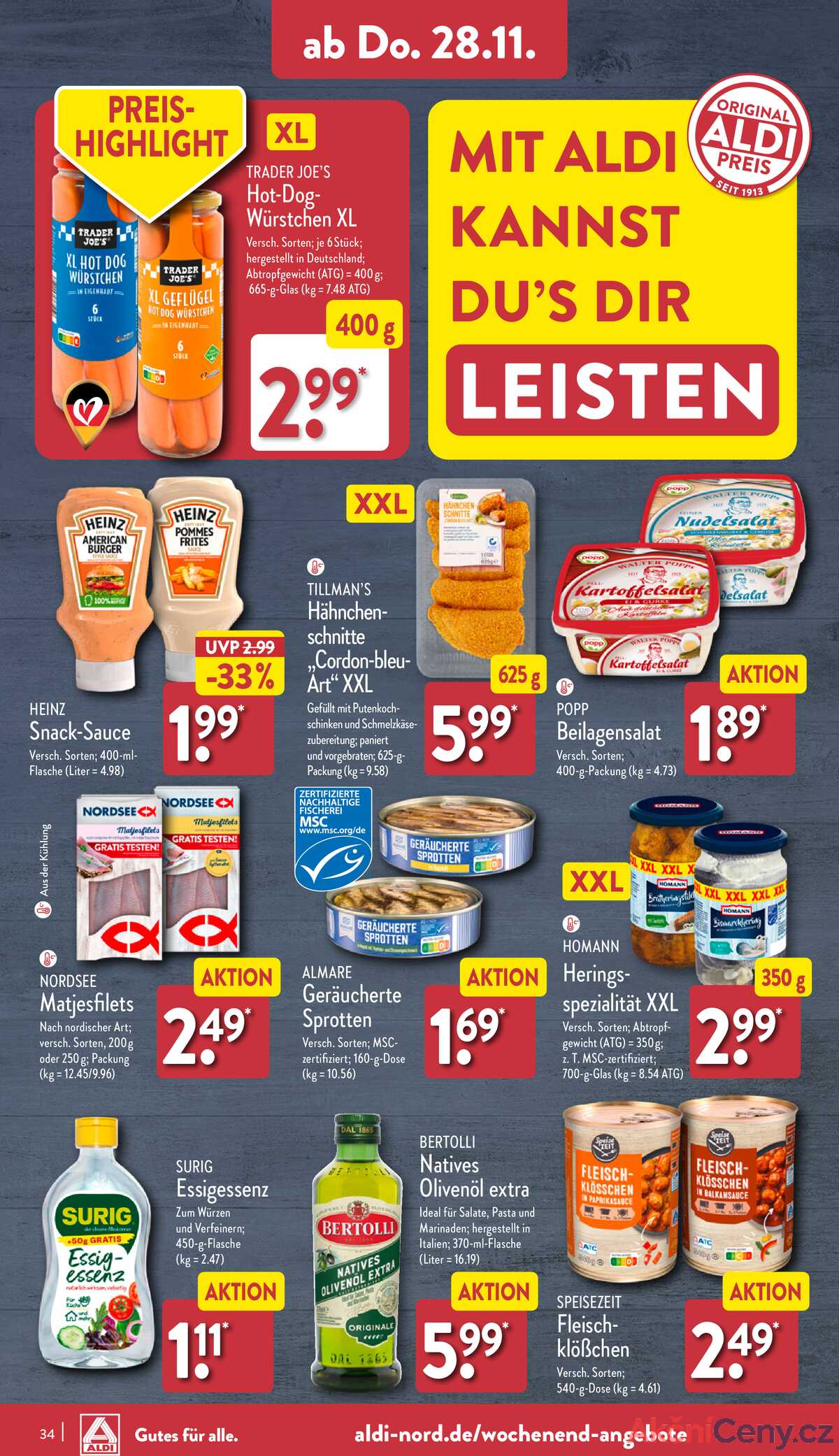 Leták Aldi Deutschland strana 34/36