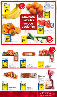 Tesco supermarkety od 4.12. do 10.12.2024