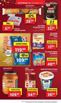 Lidl Čtvrtek od 5.12. do 8.12.2024