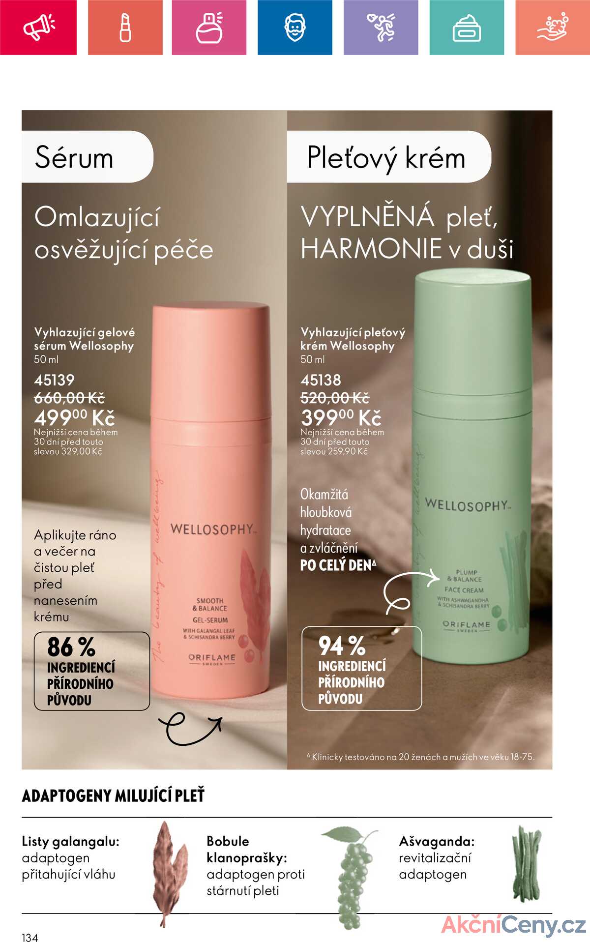 Leták Oriflame strana 134/180