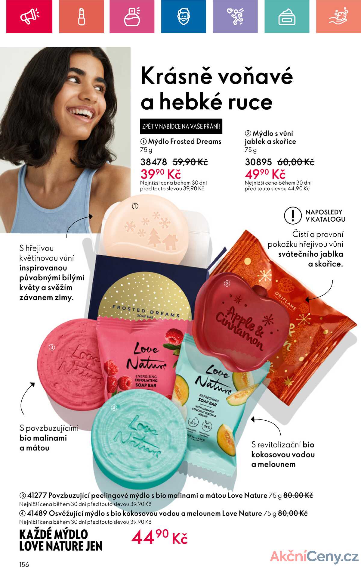 Leták Oriflame strana 156/180