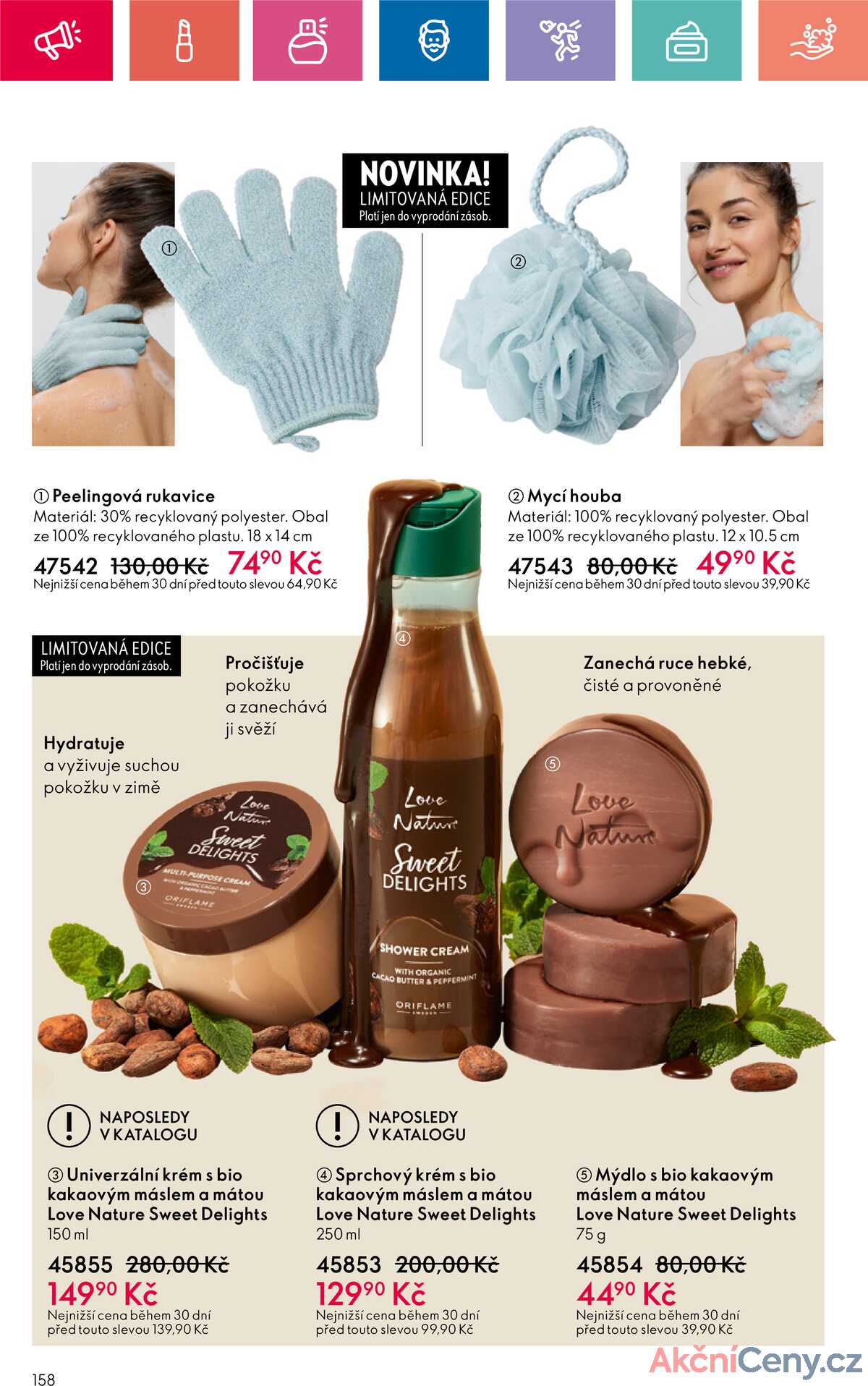 Leták Oriflame strana 158/180