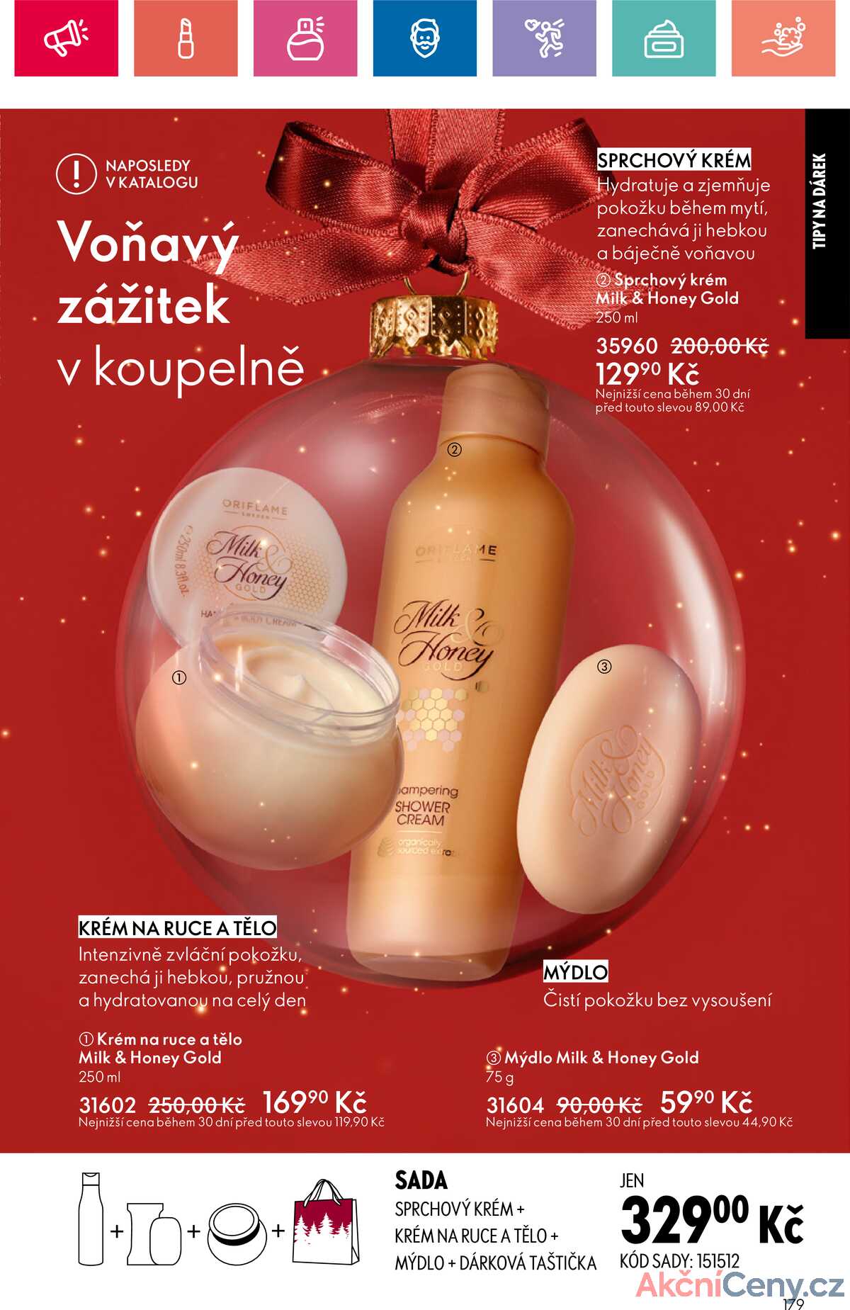 Leták Oriflame strana 179/180