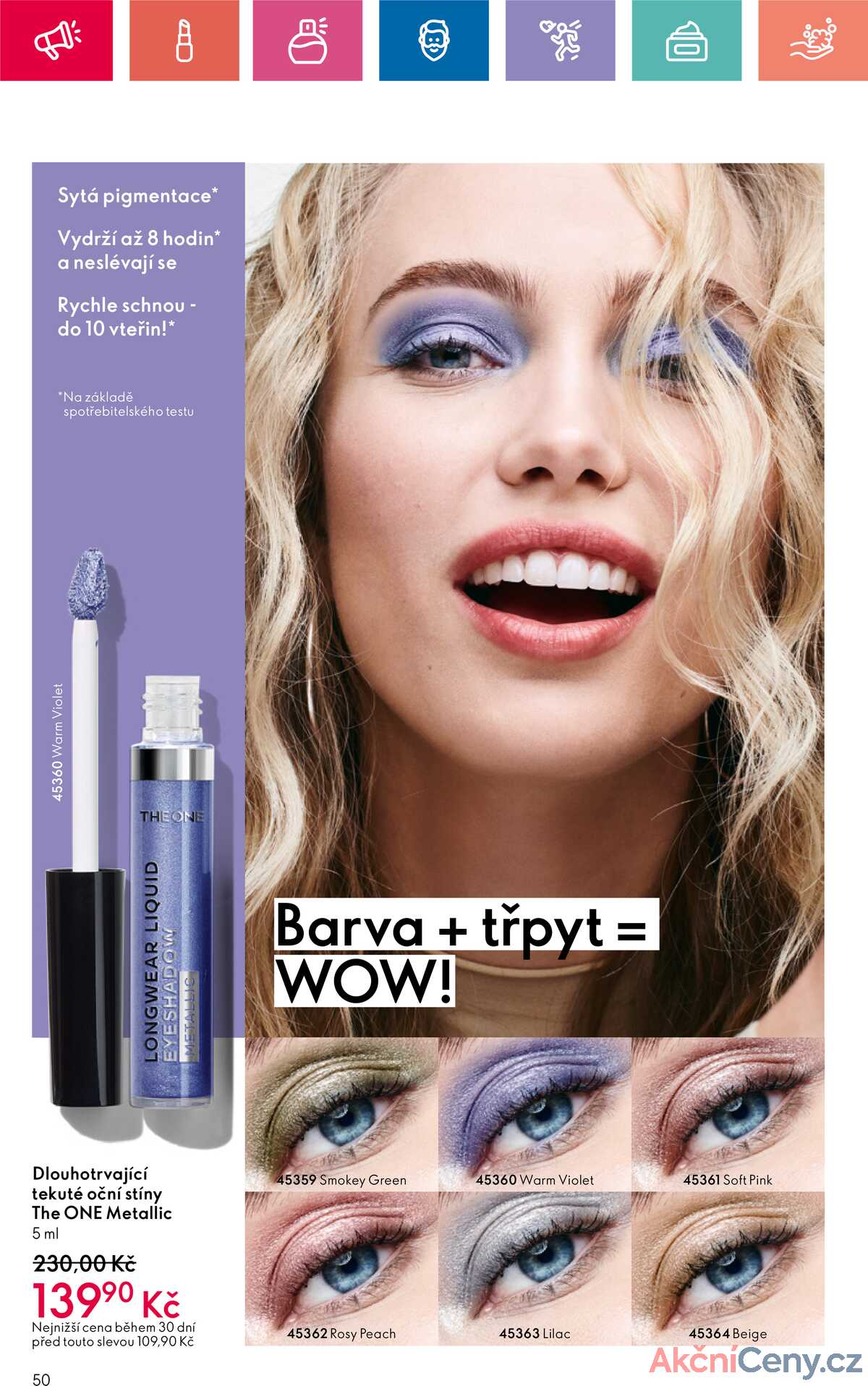 Leták Oriflame strana 50/180