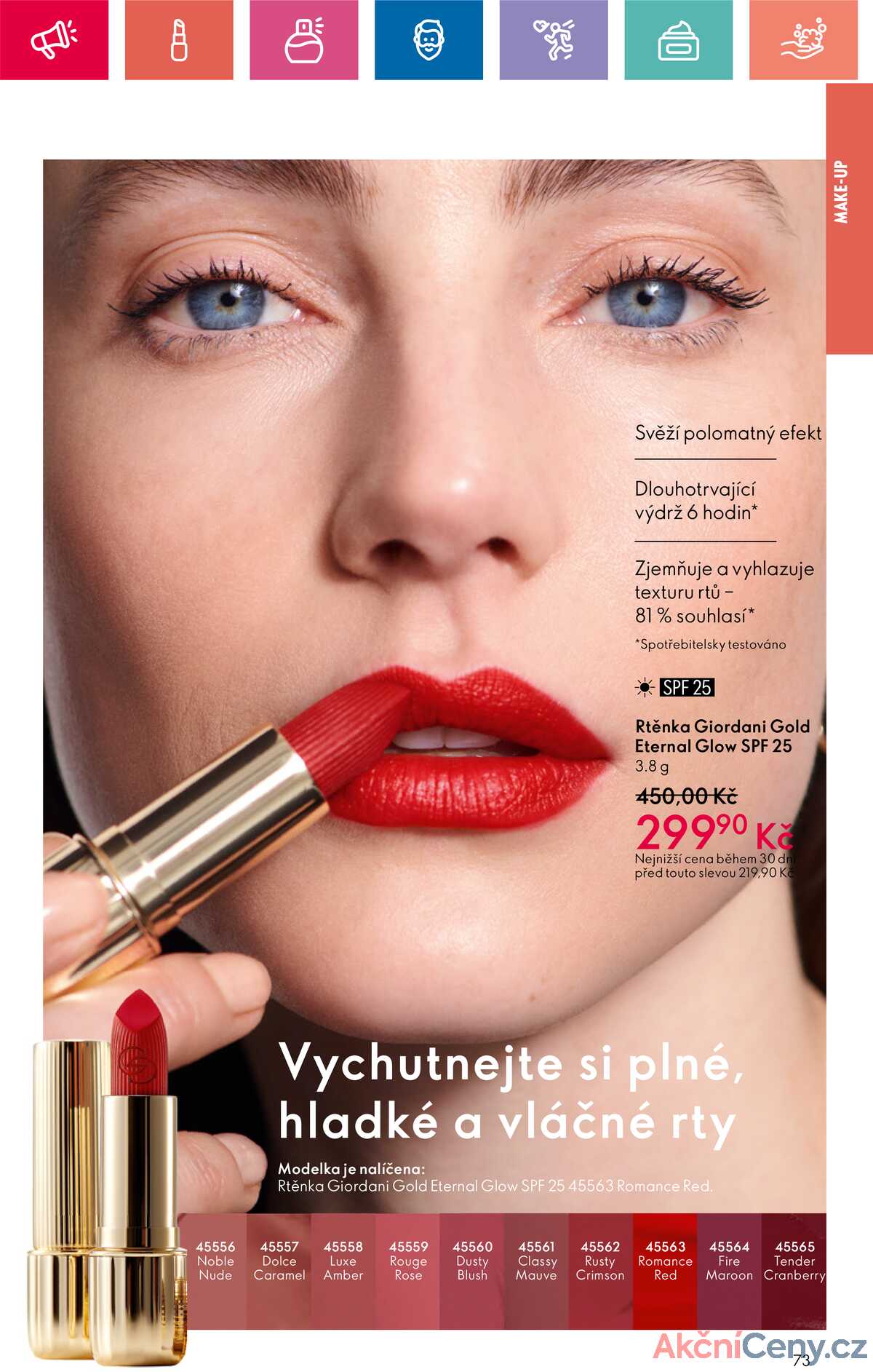 Leták Oriflame strana 73/180