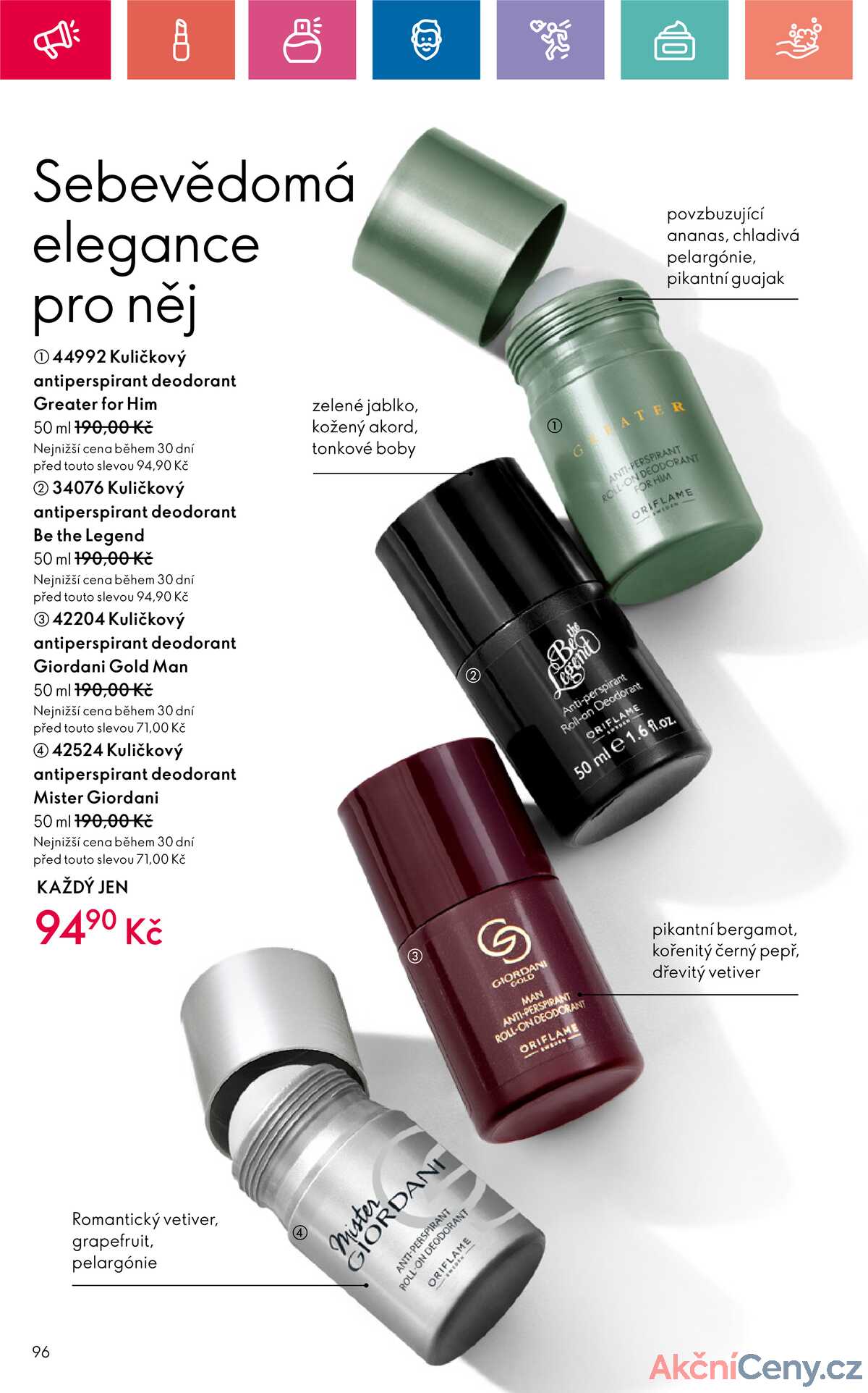 Leták Oriflame strana 96/180