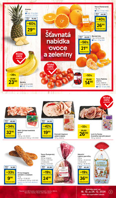 Tesco supermarkety od 18.12. do 24.12.2024